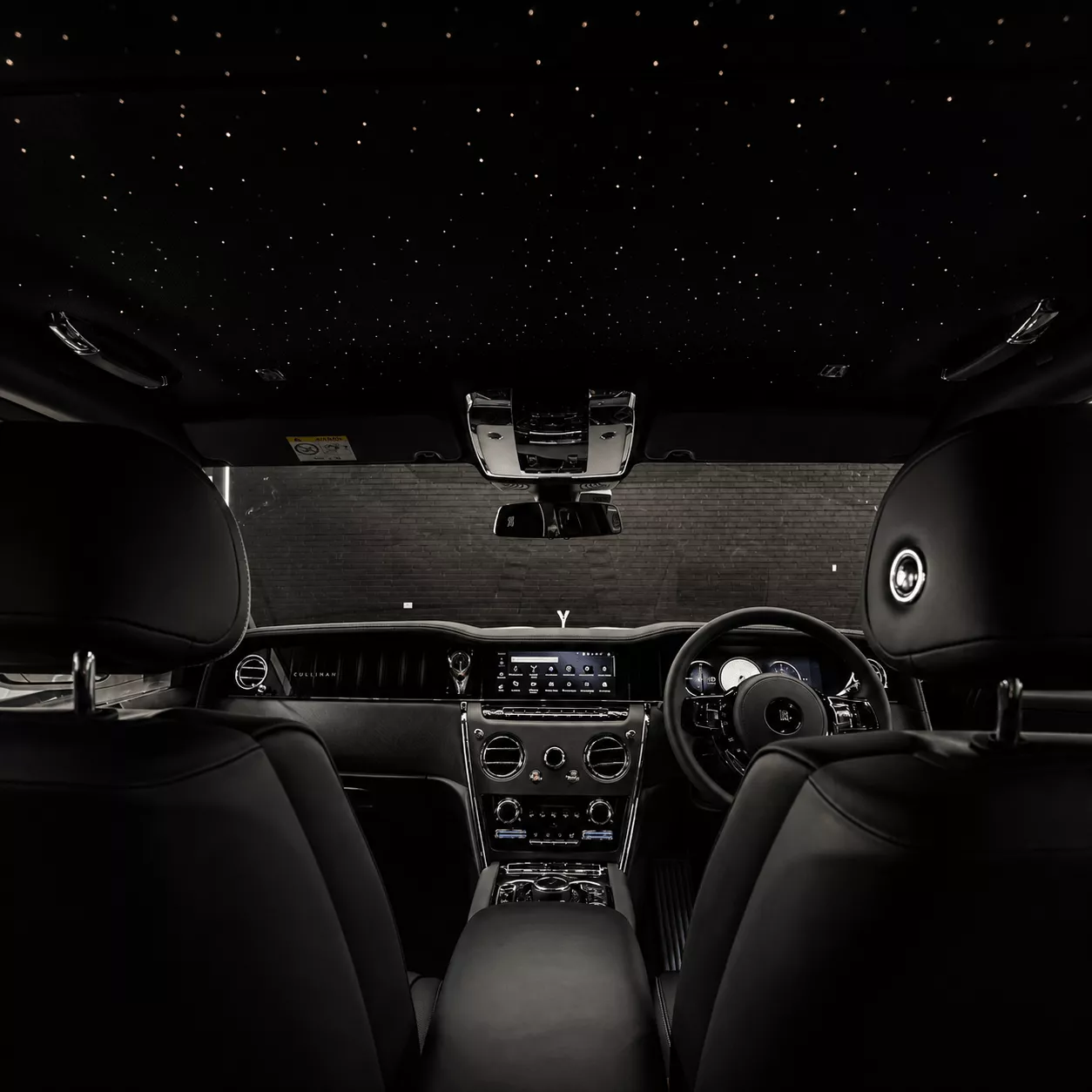 Interior cabin of a Rolls-Royce Cullinan Series II luxury SUV for executive chauffeur service in Sydney