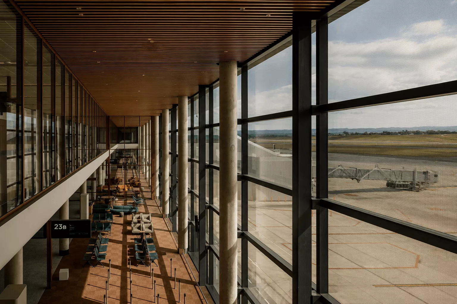 Western Sydney International Airport runway view from the passenger terminal